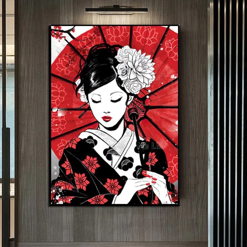 tableau japonais femme