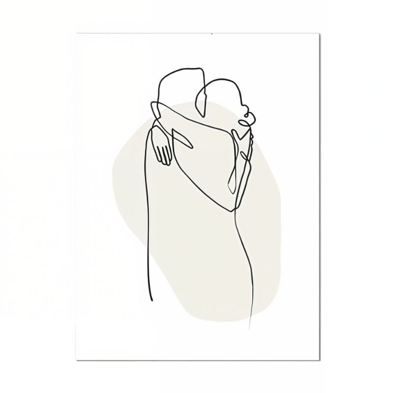 Tableau minimaliste couple déco murale