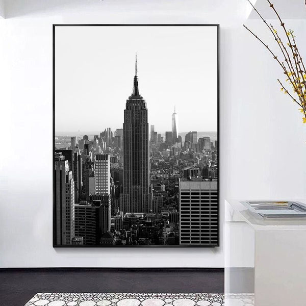 Tableau New York noir et blanc