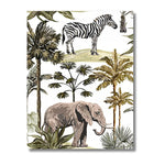 Tableau Triptyque Jungle