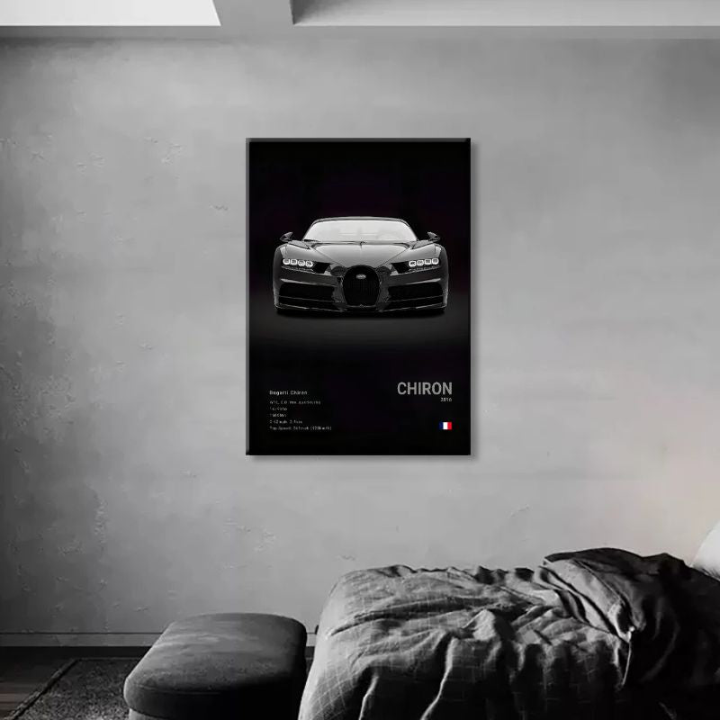 tableau bugatti Chiron toile chambre