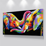 tableau en toile elephant pop art