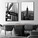 Tableau New York noir et blanc