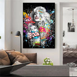 tableau street art marilyn cadre