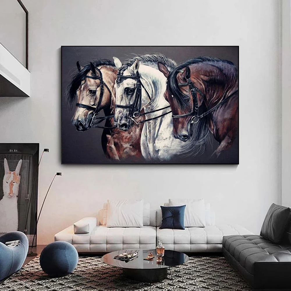 tableau cheval de trait impression sur toile