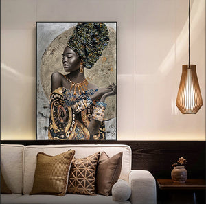 tableau femme africaine toile 2