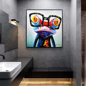 cadre grenouille pop art