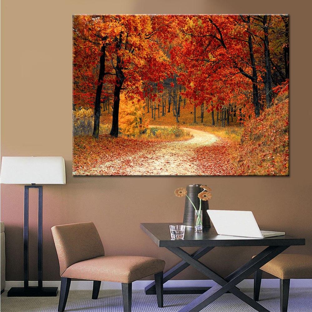 Tableau paysage d'automne