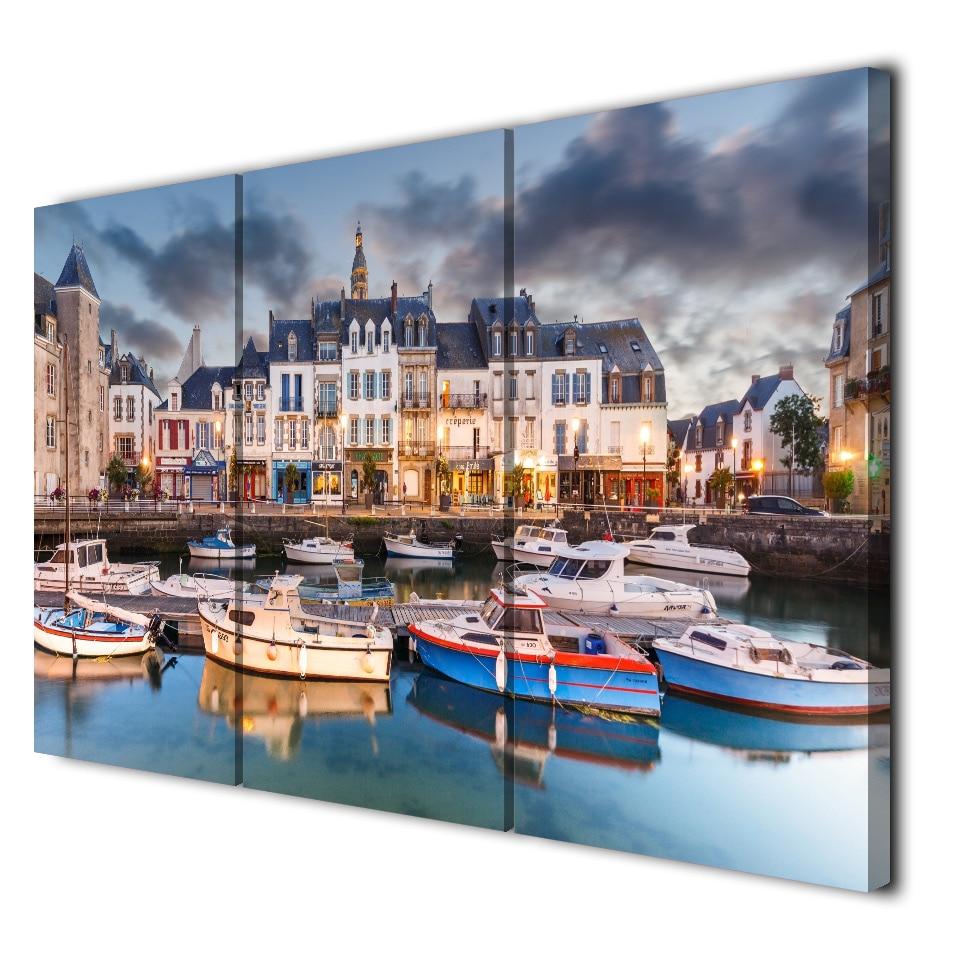 LE PORT - Toile imprimée sur châssis - Art-Cadre.fr