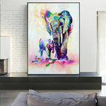 peinture aquarelle éléphant