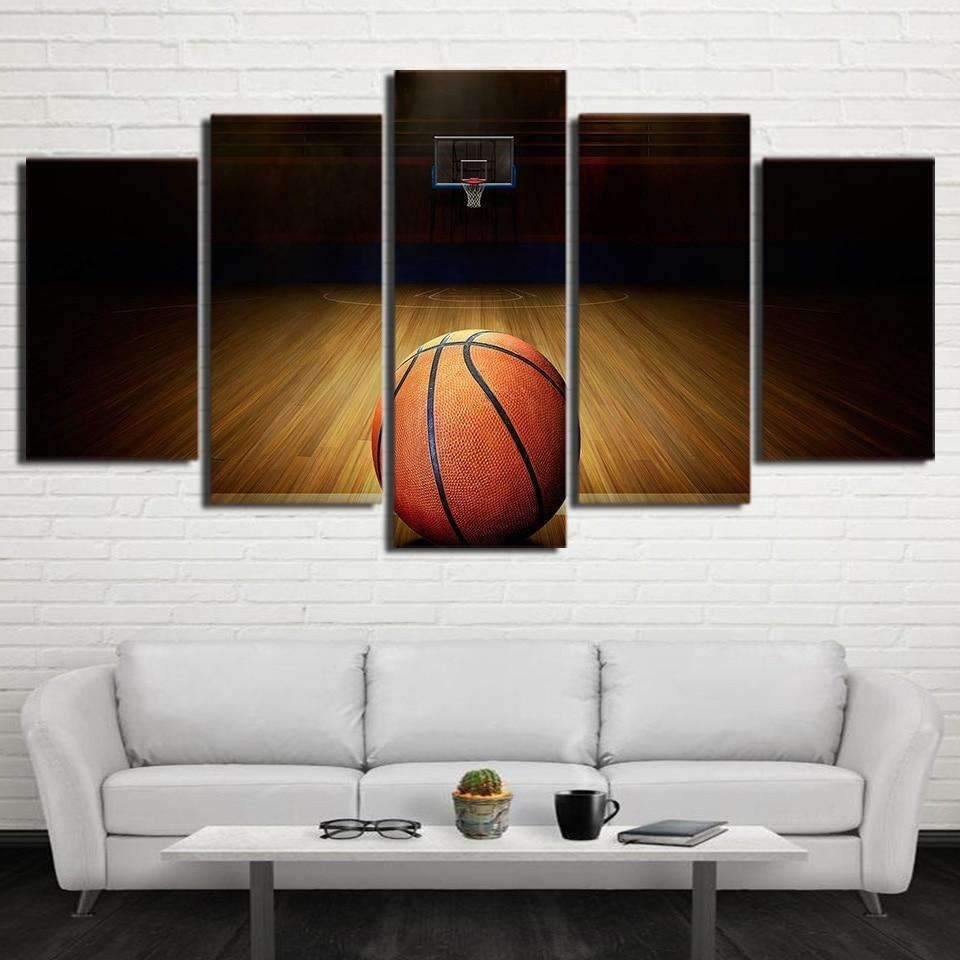Tableau Après-match  Déco murale de basketball sur toile – Art