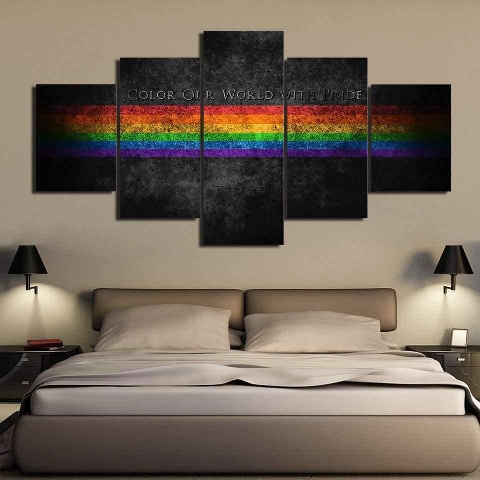 Tableau Arc-en-ciel LGBT | Décoration murale imprimée sur toile. - Art-Cadre.fr