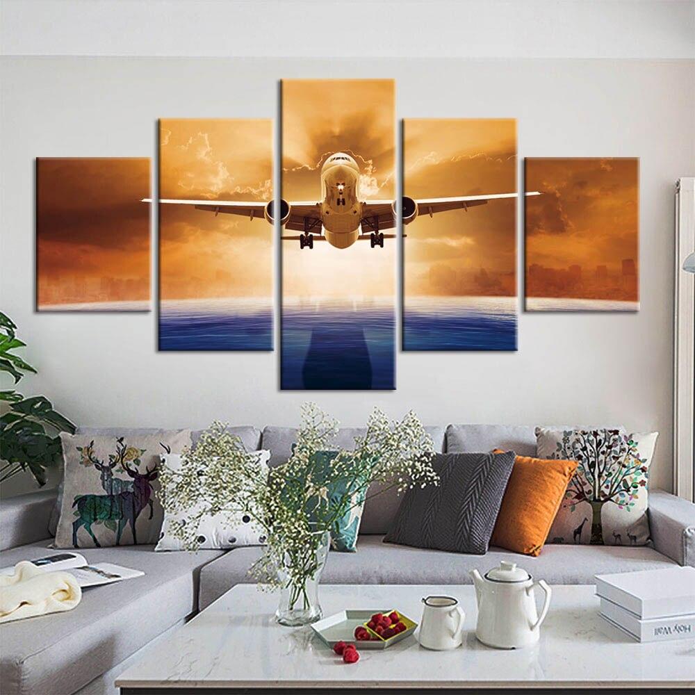 Tableau Avion au décollage | Décor mural imprimé sur toile. - Art-Cadre.fr
