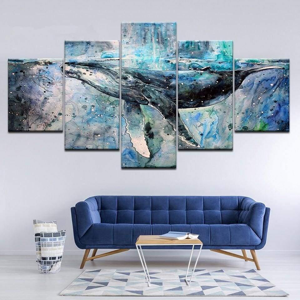 Tableau Baleine bleue | Déco murale en impression sur toile. - Art-Cadre.fr