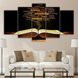 BIBLE OUVERTE - Tableau mural sur toile imprimée - Art-Cadre.fr