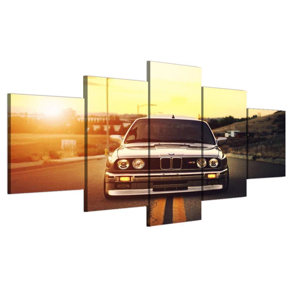 Générique Tableau BMW M3 : Poster en Huile sur Toile Décoration Murale avec  les Performances des M3 F80, G80 et E30 (M3 E30)