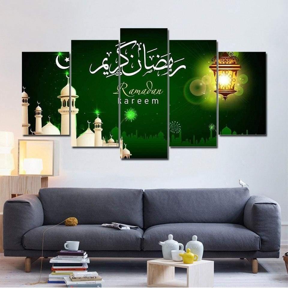 Tableau BON RAMADAN - Tableau mural sur toile imprimée - Art-Cadre.fr