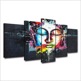 BOUDDHA COLORÉ - Tableau mural sur toile imprimée - Art-Cadre.fr