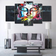 BOUDDHA COLORÉ - Tableau mural sur toile imprimée - Art-Cadre.fr
