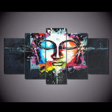 BOUDDHA COLORÉ - Tableau mural sur toile imprimée - Art-Cadre.fr