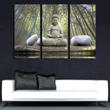 BOUDDHA DANS LA NATURE 2 - Tableau mural sur toile imprimée - Art-Cadre.fr