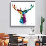 Tableau cerf coloré
