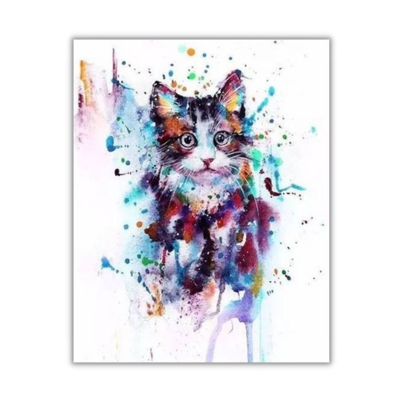 tableau chat coloré