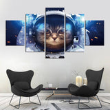 CHAT DE L'ESPACE - Tableau mural sur toile imprimée - Art-Cadre.fr