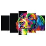 tableau pop art de chien