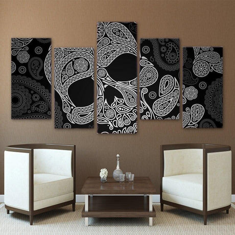 CRÂNE MEXICAIN - Tableau mural sur toile imprimée - Art-Cadre.fr