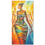 FEMMES AFRICAINES - Tableau mural sur toile imprimée - Art-Cadre.fr