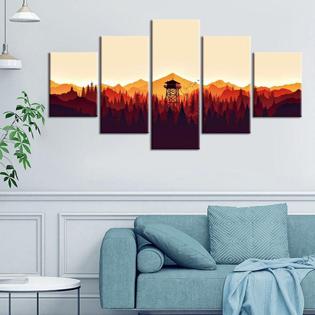 FIREWATCH - Toile imprimée sur châssis - Art-Cadre.fr