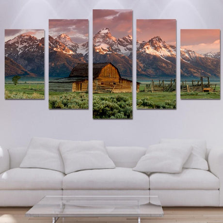 GRAND TETON PARK, WYOMING - Tableau mural sur toile imprimée - Art-Cadre.fr