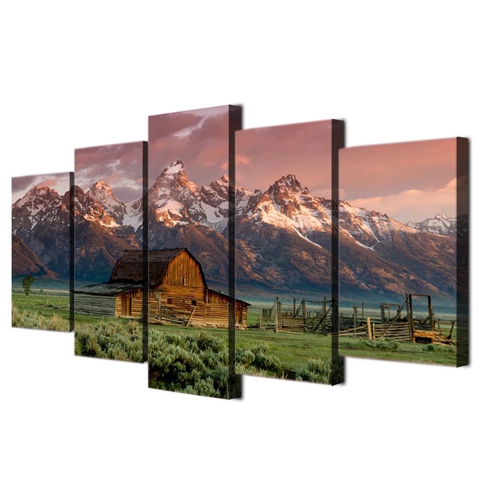 GRAND TETON PARK, WYOMING - Tableau mural sur toile imprimée - Art-Cadre.fr