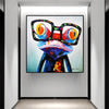 tableau grenouille pop art