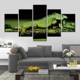 IGUANE VERT - Tableau mural sur toile imprimée - Art-Cadre.fr