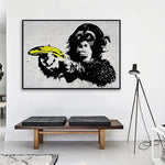 tableau singe banane