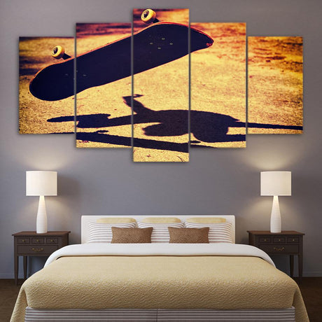 SKATE, KICKFLIP 2 - Tableau mural sur toile imprimée - Art-Cadre.fr