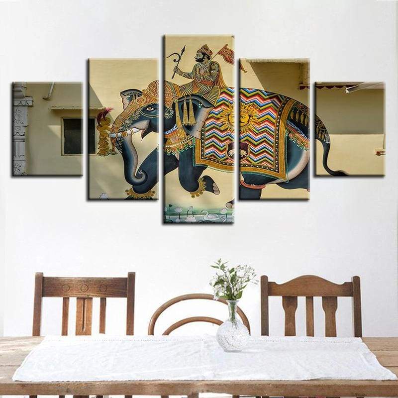 SORTIE DE L’ÉLÉPHANT - Tableau mural sur toile imprimée - Art-Cadre.fr