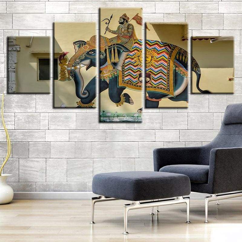 SORTIE DE L’ÉLÉPHANT - Tableau mural sur toile imprimée - Art-Cadre.fr