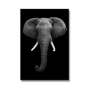 tableau tête d'éléphant toile